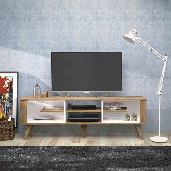 Hanah Home Ionis TV állvány tölgy és fehér