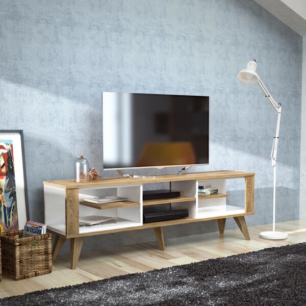 Hanah Home Ionis TV állvány tölgy és fehér