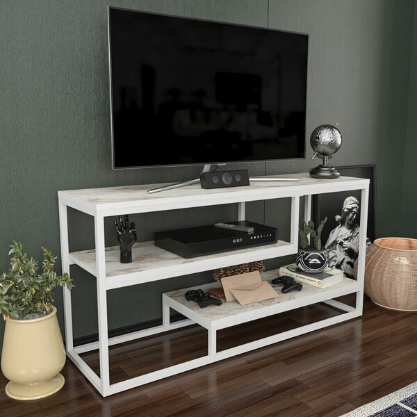 Hanah Home TV Stand Ephesus White Lorin - Ephesus, White