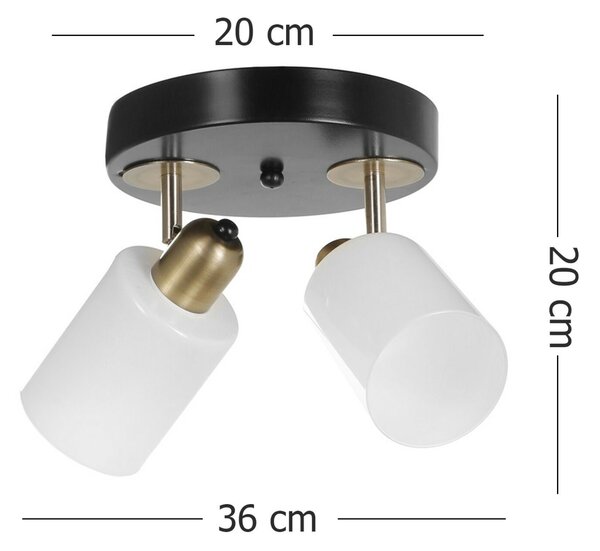 Opviq Csillár Fekete-fehér 8431-2T