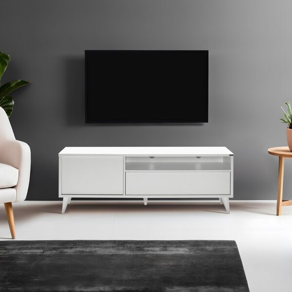 Hanah Home TV Stand White Tvr-511-Dd-1