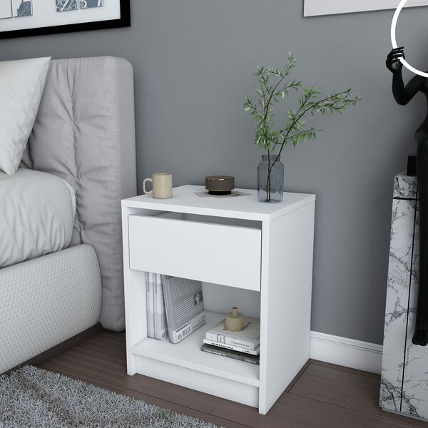 Hanah Home Éjjeliszekrény White Sheridan - Fehér