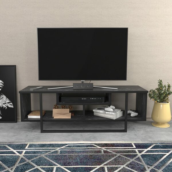 Hanah Home TV állvány Fekete Asal 120 - Fekete