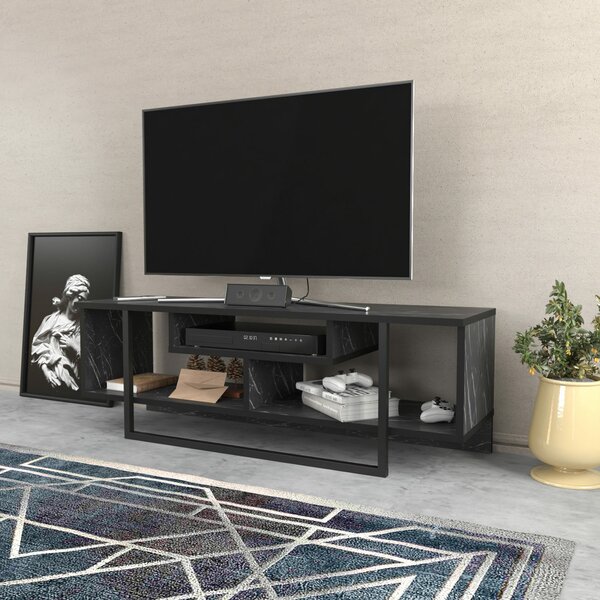 Hanah Home TV állvány Fekete Asal 120 - Fekete
