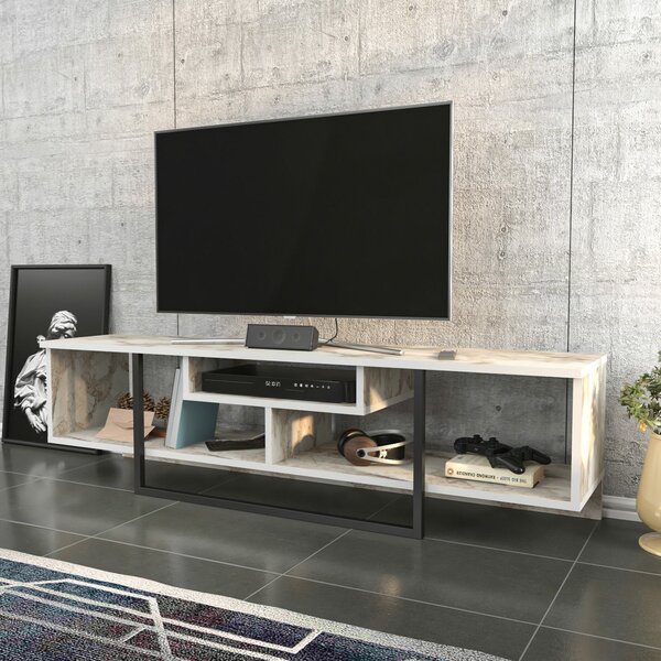 Hanah Home TV Stand Black White Asal 150 - Black, Ephesus