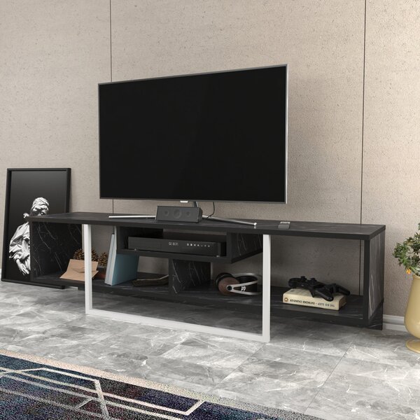 Hanah Home Asal 150 TV-állvány - fekete, fehér