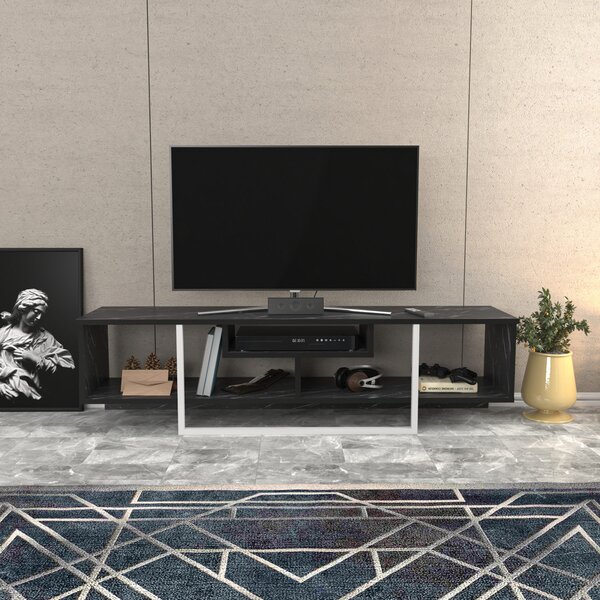 Hanah Home Asal 150 TV-állvány - fekete, fehér
