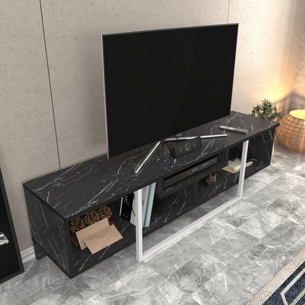 Hanah Home Asal 150 TV-állvány - fekete, fehér