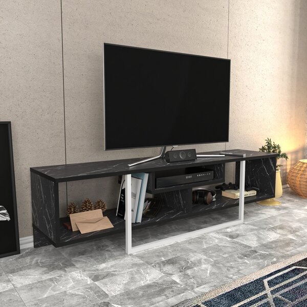Hanah Home Asal 150 TV-állvány - fekete, fehér