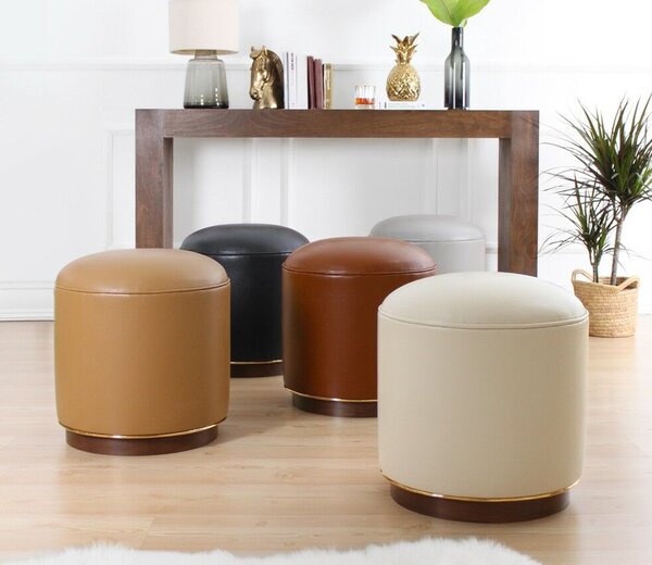 Atelier Del Sofa Milotte krém puff - Krém