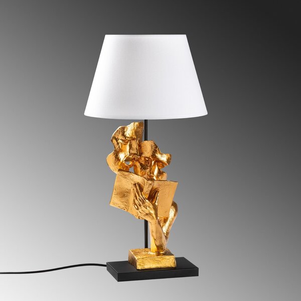 Opviq Asztali lámpa Arany-fehér FIGURA-15295