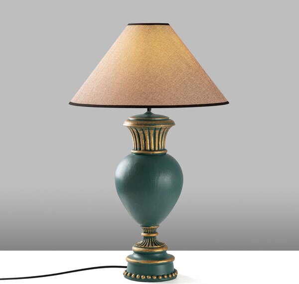 Opviq Asztali lámpa Zöld Világosbarna ELEGANZE-5324
