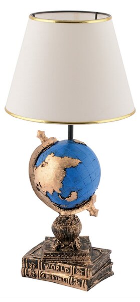 Opviq 'World' Asztali lámpa - fehér, kék
