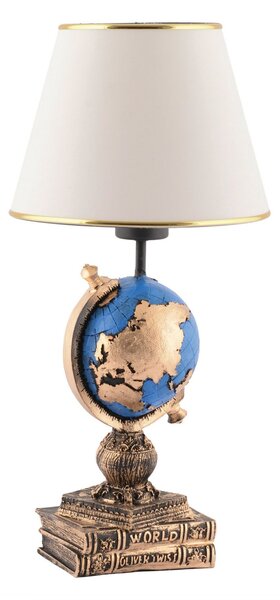 Opviq 'World' Asztali lámpa - fehér, kék