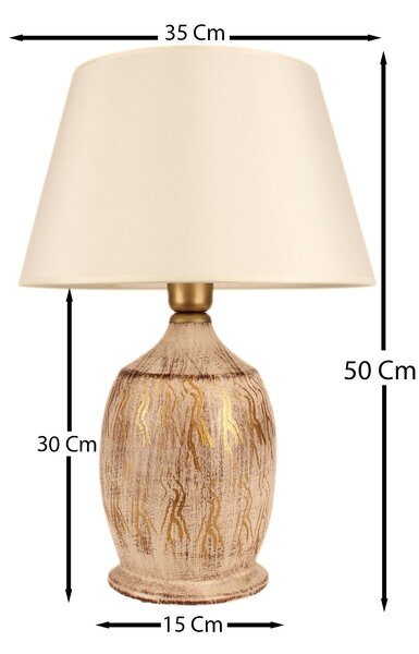 Opviq Asztali Lámpa Bézs BK013