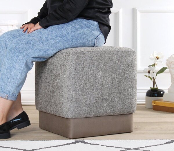 Atelier Del Sofa Puff Mink Borgot - Mink