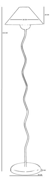 Opviq Floor Lamp White 8939-5