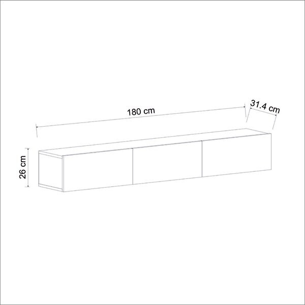 Hanah Home Terra TV állvány – dió