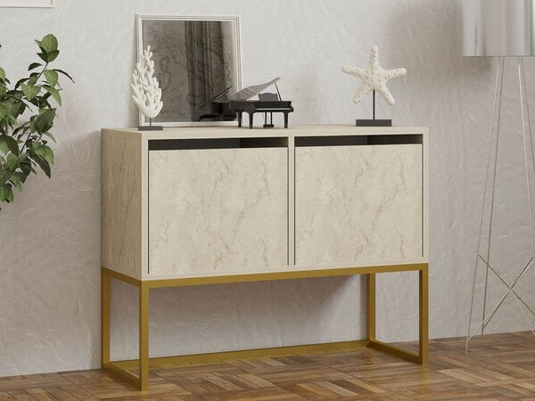 Hanah Home Console Travertine Zermat - Travertine