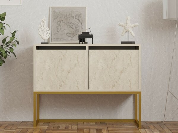 Hanah Home Console Travertine Zermat - Travertine