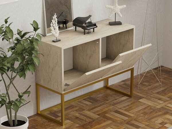 Hanah Home Console Travertine Zermat - Travertine