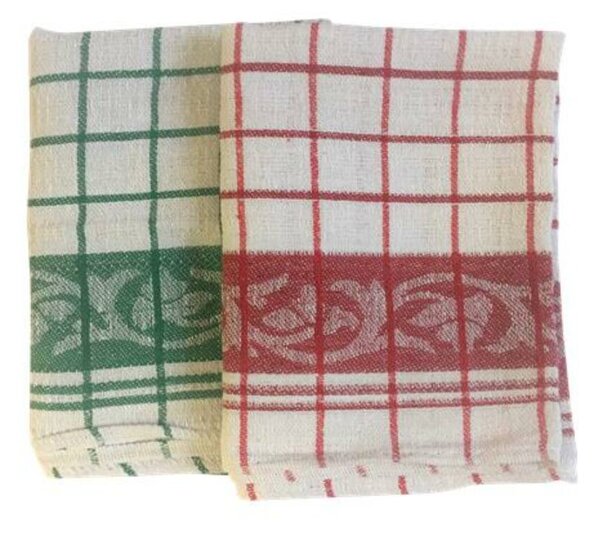 Konyhai törlőkendő, sűrűn szőtt, textil, 45x65cm, GastroLine (KHKE608)