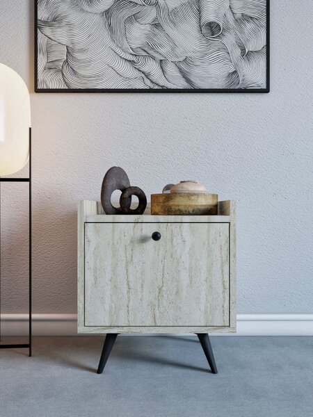 Hanah Home Nightstand Travertine Dopo - Travertine