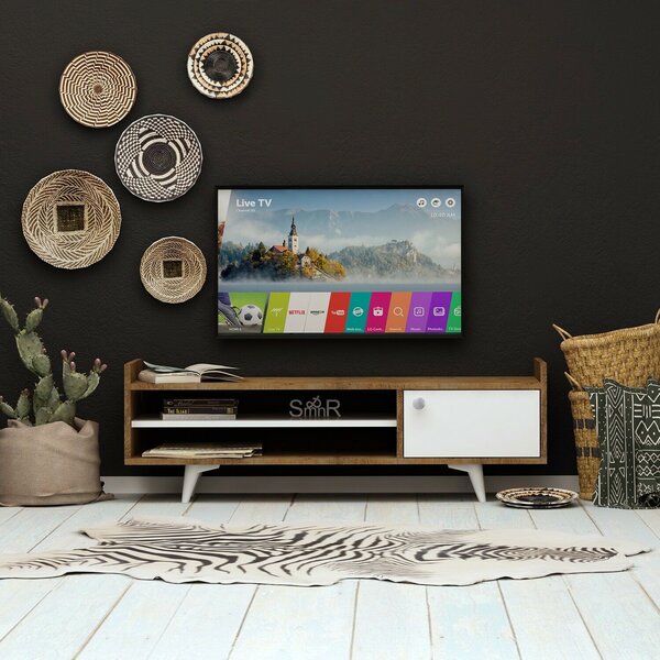 Hanah Home TV állvány tölgy fehér Ticaba