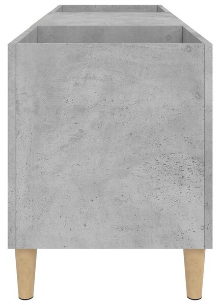 Betonszürke szerelt fa hanglemezszekrény 121x38x48 cm