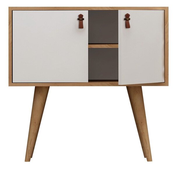 Hanah Home Console Oak White Rebecca