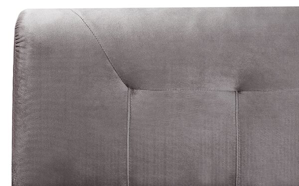 Franciaágy Bársony MARQUISE 160 x 200 cm Szürke