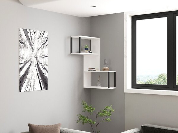 Hanah Home Lecco Fali polc - Fehér