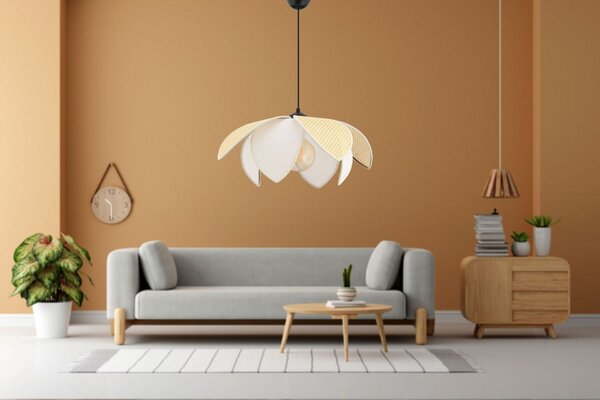 Opviq Csillár Camel White Peony Hazeran - Fehér, Tevebarna