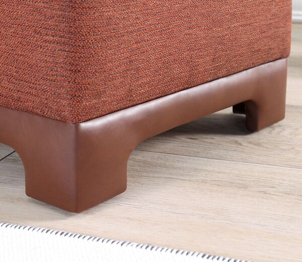 Atelier Del Sofa Lenover puff, cserépvörös