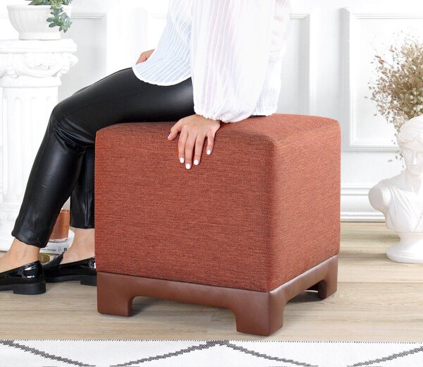 Atelier Del Sofa Lenover puff, cserépvörös