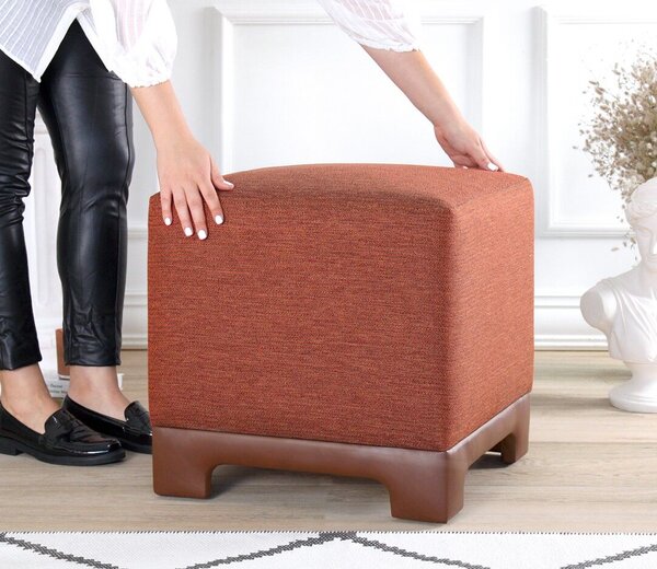 Atelier Del Sofa Lenover puff, cserépvörös