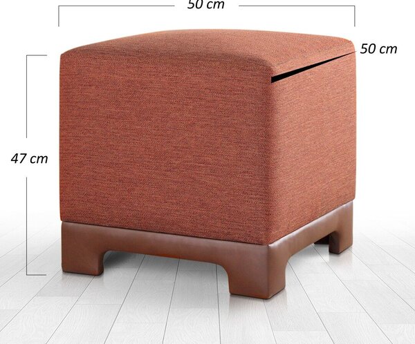 Atelier Del Sofa Lenover puff, cserépvörös