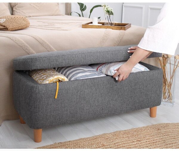 Atelier Del Sofa Puff sötétszürke Rocio - sötétszürke