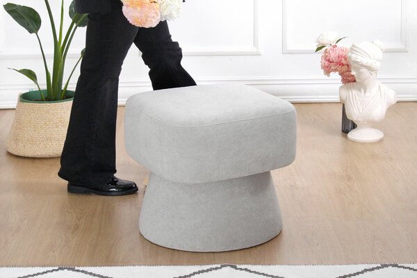 Atelier Del Sofa Puff Grey Mullin - szürke