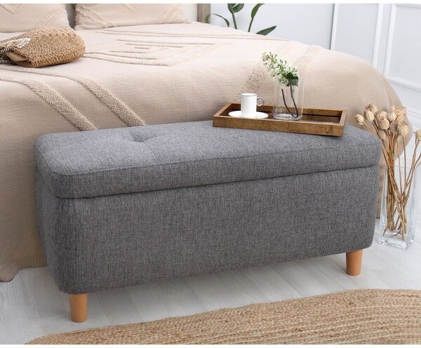Atelier Del Sofa Puff sötétszürke Rocio - sötétszürke