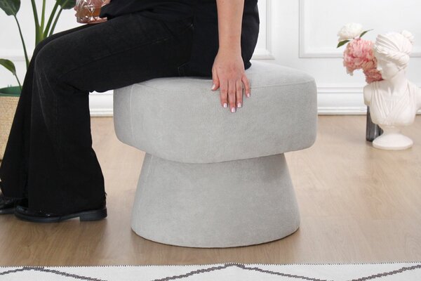 Atelier Del Sofa Puff Grey Mullin - szürke