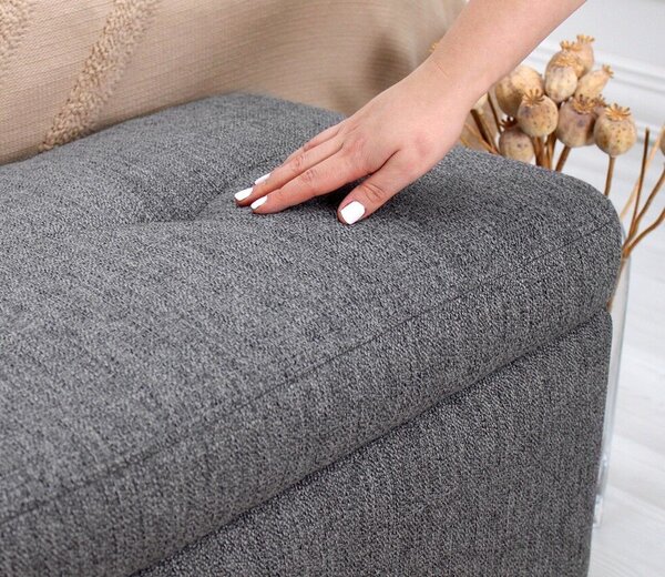 Atelier Del Sofa Puff sötétszürke Rocio - sötétszürke