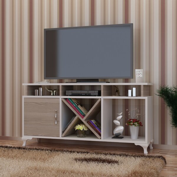 Hanah Home TV Stand White Cordoba Ay - White, Cordoba