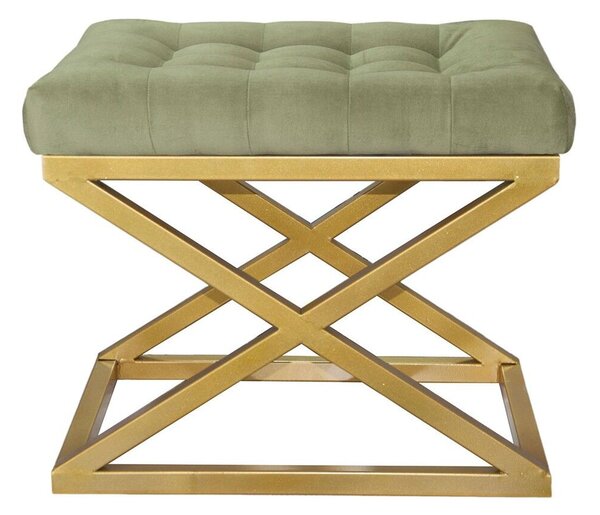Atelier Del Sofa Puff Gold Green Capraz - Arany, Zöld