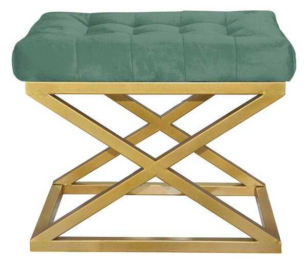 Atelier Del Sofa Puff Gold Green Capraz - Arany, Zöld v2