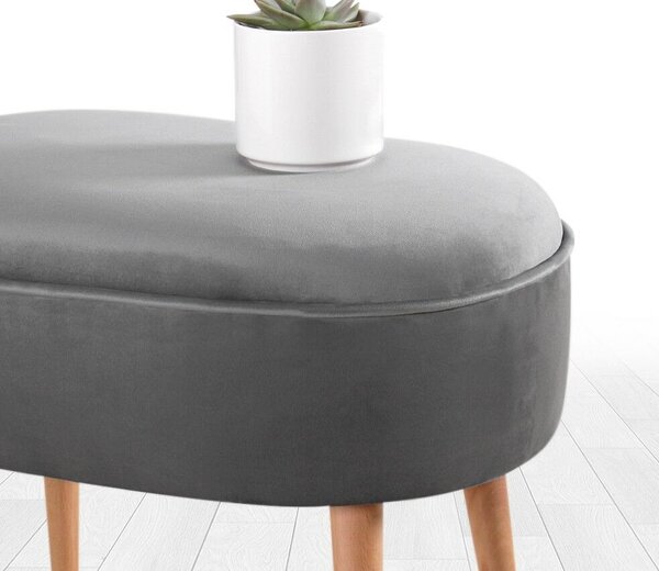 Atelier Del Sofa Puff Szürke Moile - Szürke