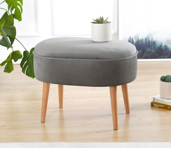 Atelier Del Sofa Puff Szürke Moile - Szürke