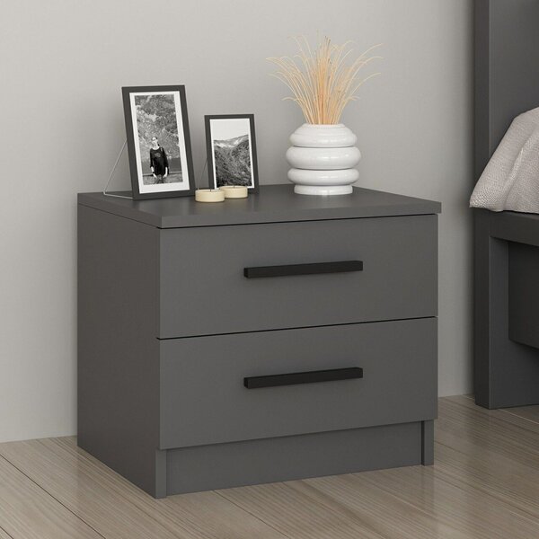 Hanah Home Nightstand Anthracite Kale - 4921