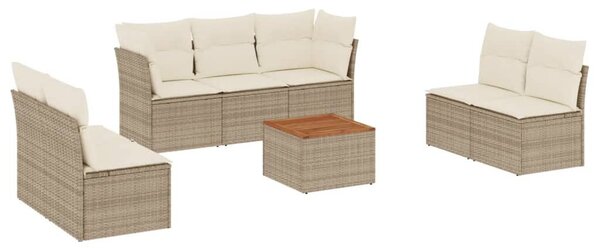 VidaXL Polyrattan Kerti Ülőgarnitúra - 8 részes - Bézs