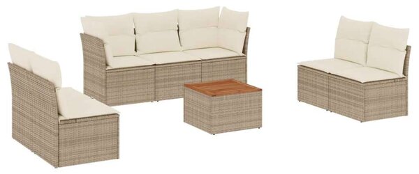 VidaXL Polyrattan Kerti Ülőgarnitúra - 8 részes - Bézs
